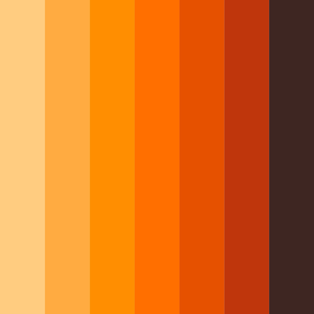 Download black orange sunset color palette PNG image (square)