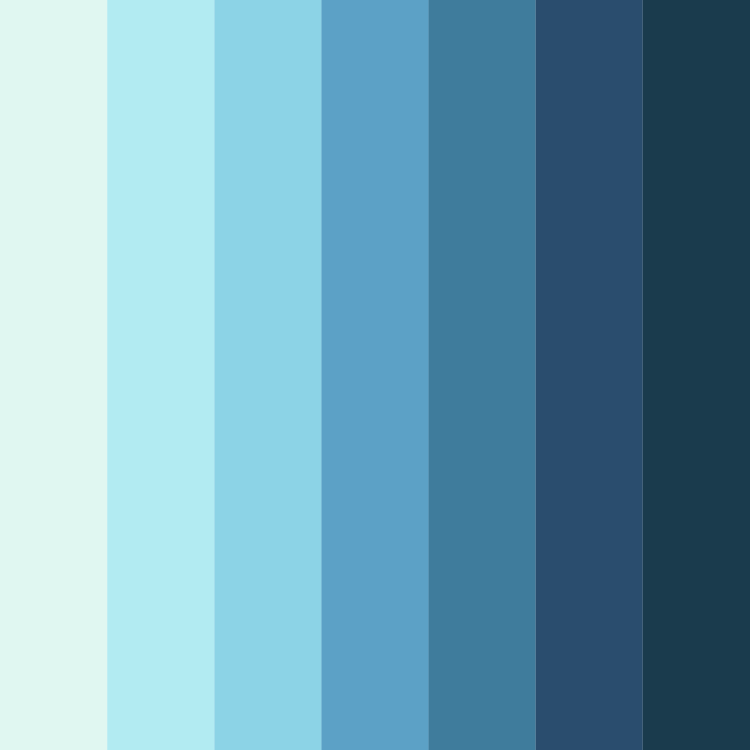 Download ocean breeze serenity color palette PNG image (square)