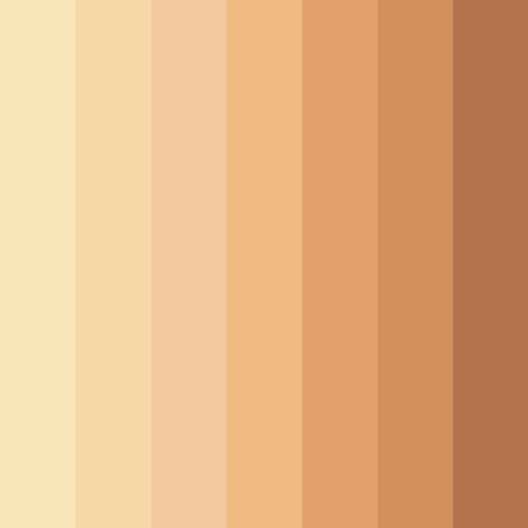 Download sunlit honeyfields color palette PNG image (square)