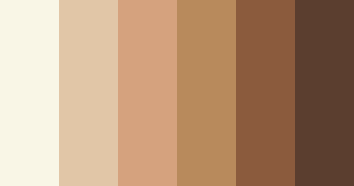 Download brown embrace color palette PNG image (landscape)