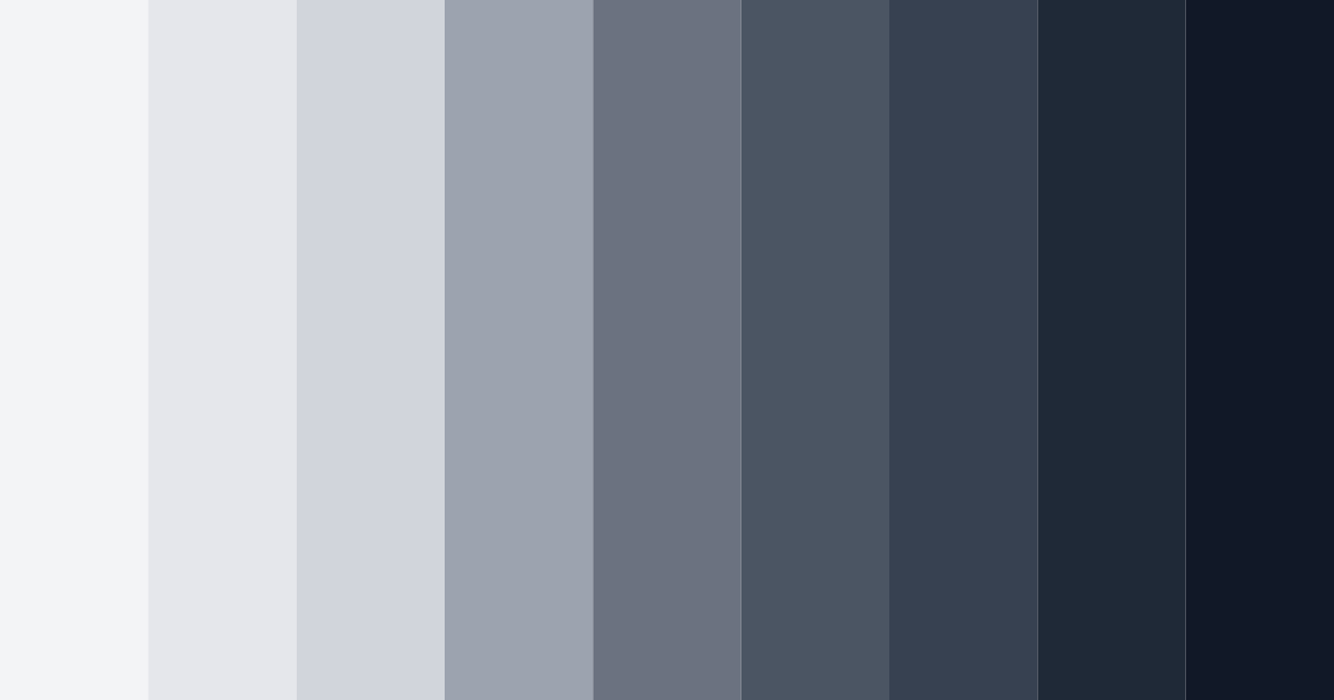 Download shades of gray color palette PNG image (landscape)