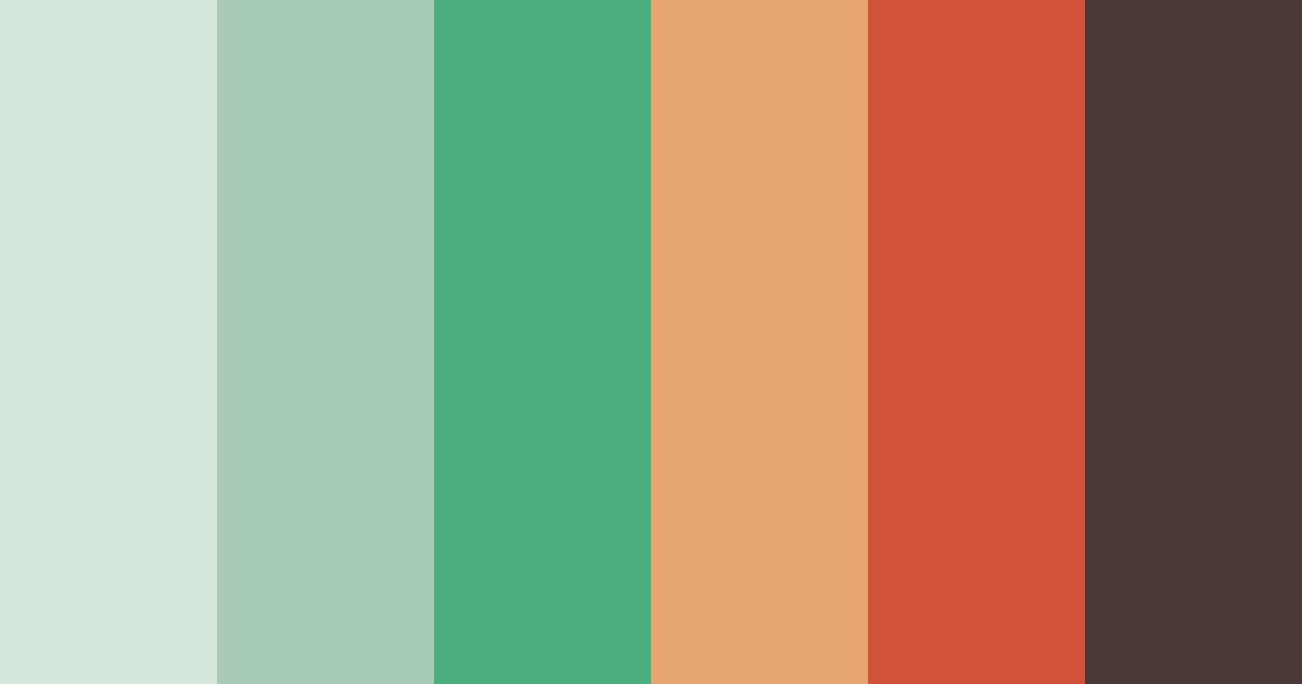 Download tropical serenade at sunset color palette PNG image (landscape)