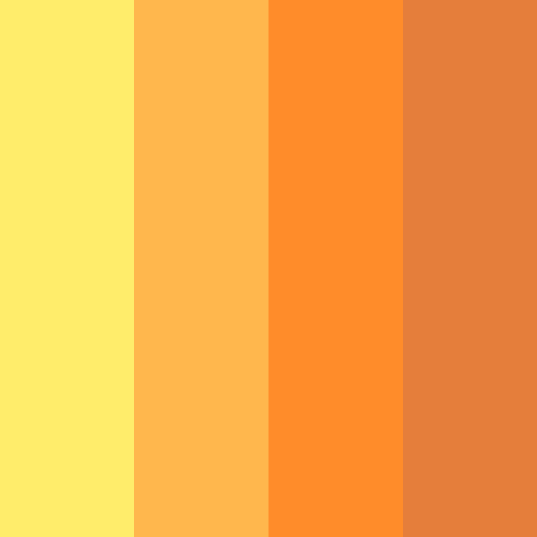 Download mango sunset color palette PNG image (square)