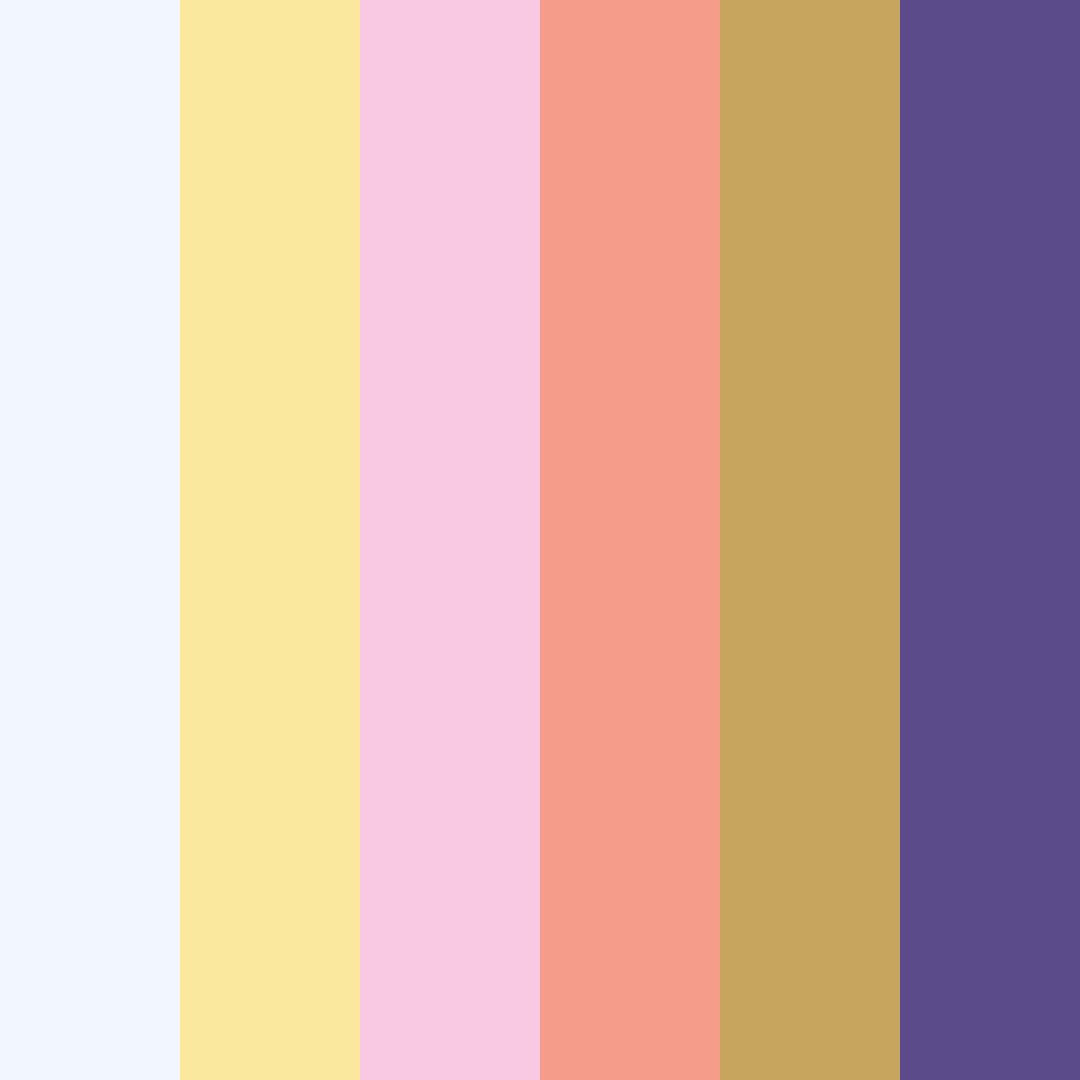 Download shades of blue and yellow color palette PNG image (square)