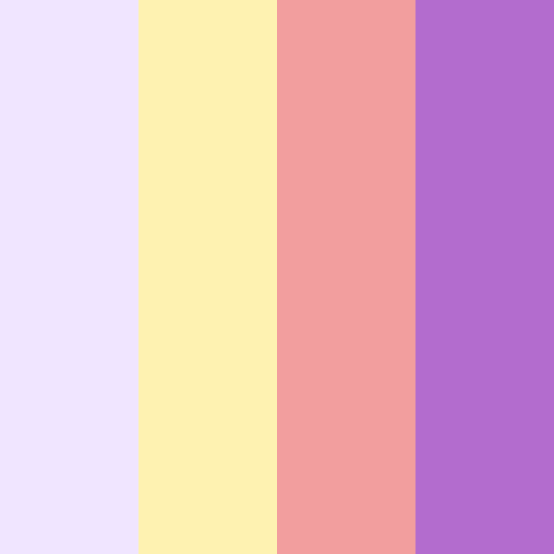 Download whimsical sunrise color palette PNG image (square)