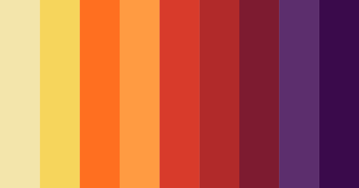 Download autumnal ember color palette PNG image (landscape)