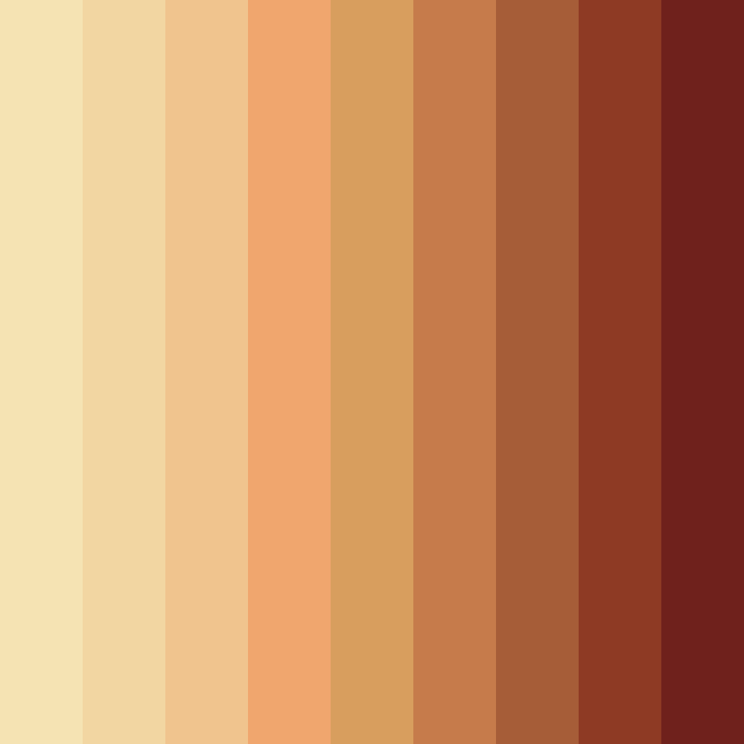 Download desert sunset embrace color palette PNG image (square)