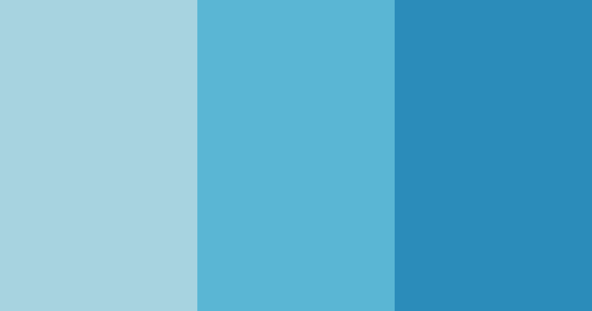 Download blue ocean shades color palette PNG image (landscape)