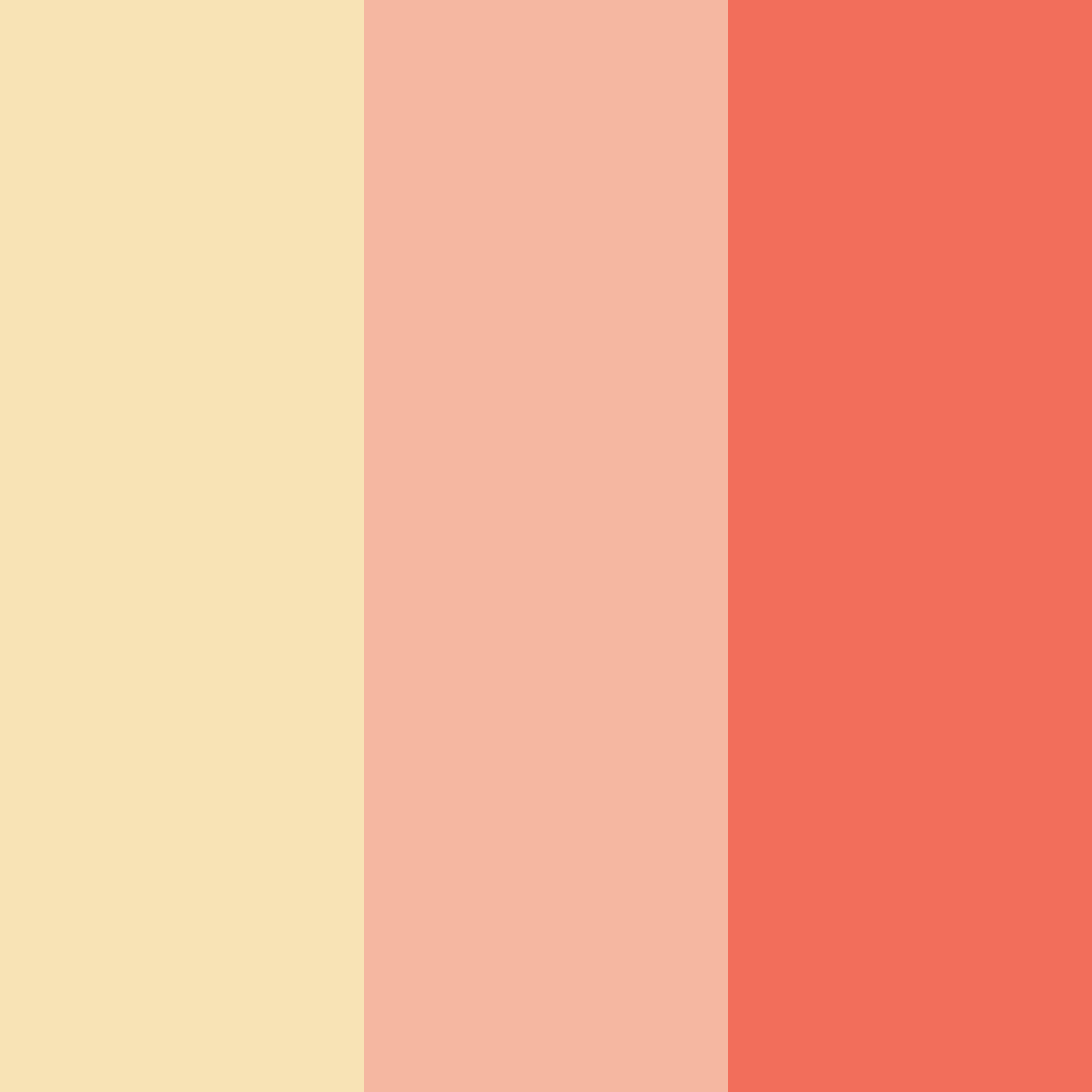 Download peachy sunrise color palette PNG image (square)
