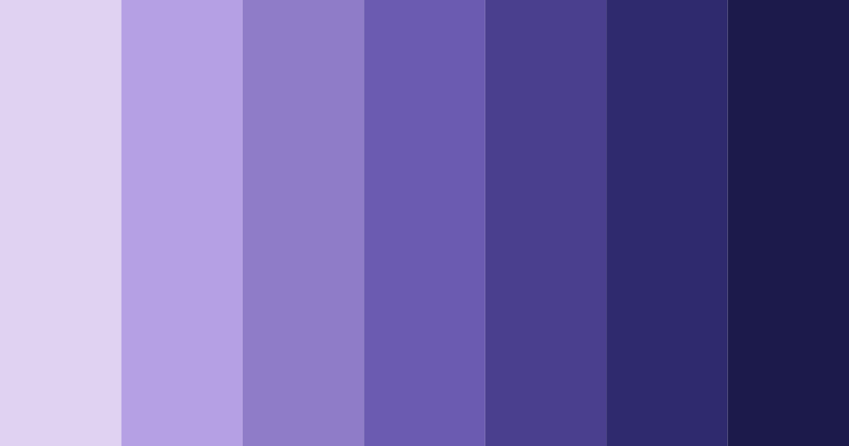 Download shades of purple and blue color palette PNG image (landscape)