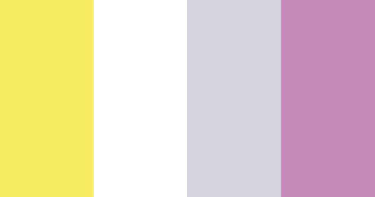 Download primrose yellow and ash purple color palette PNG image (landscape)