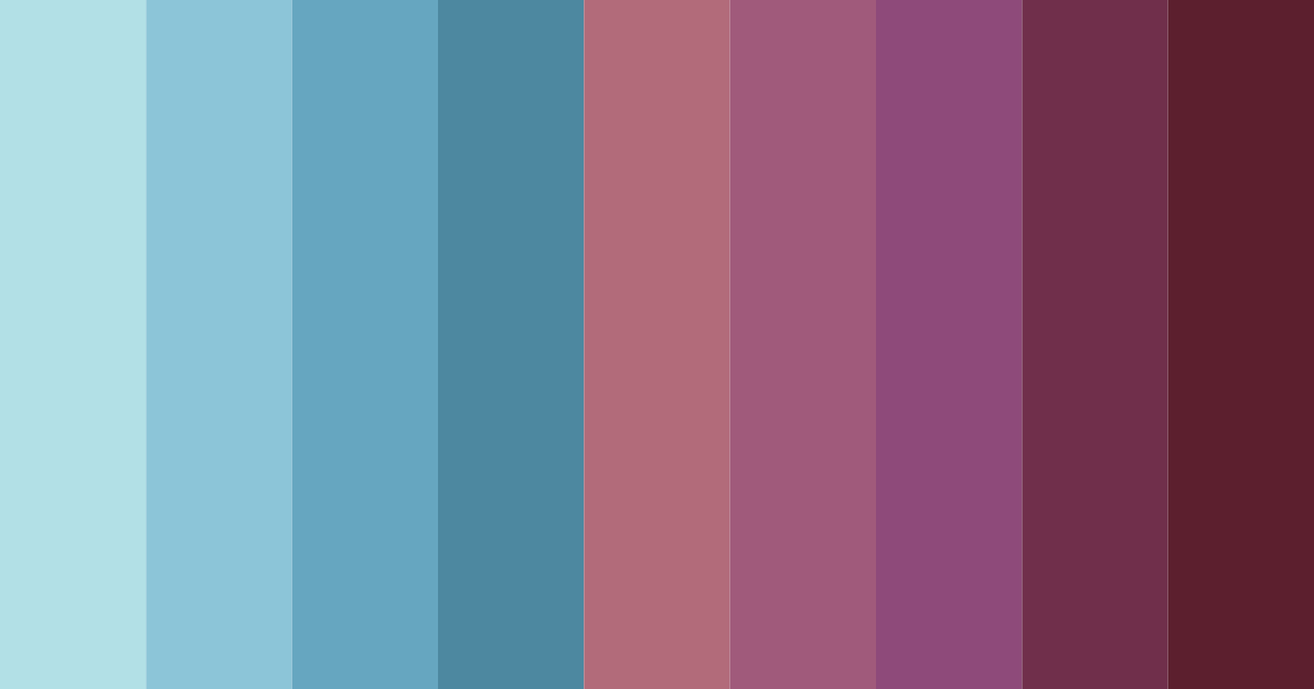 Download shades of blue and red color palette PNG image (landscape)