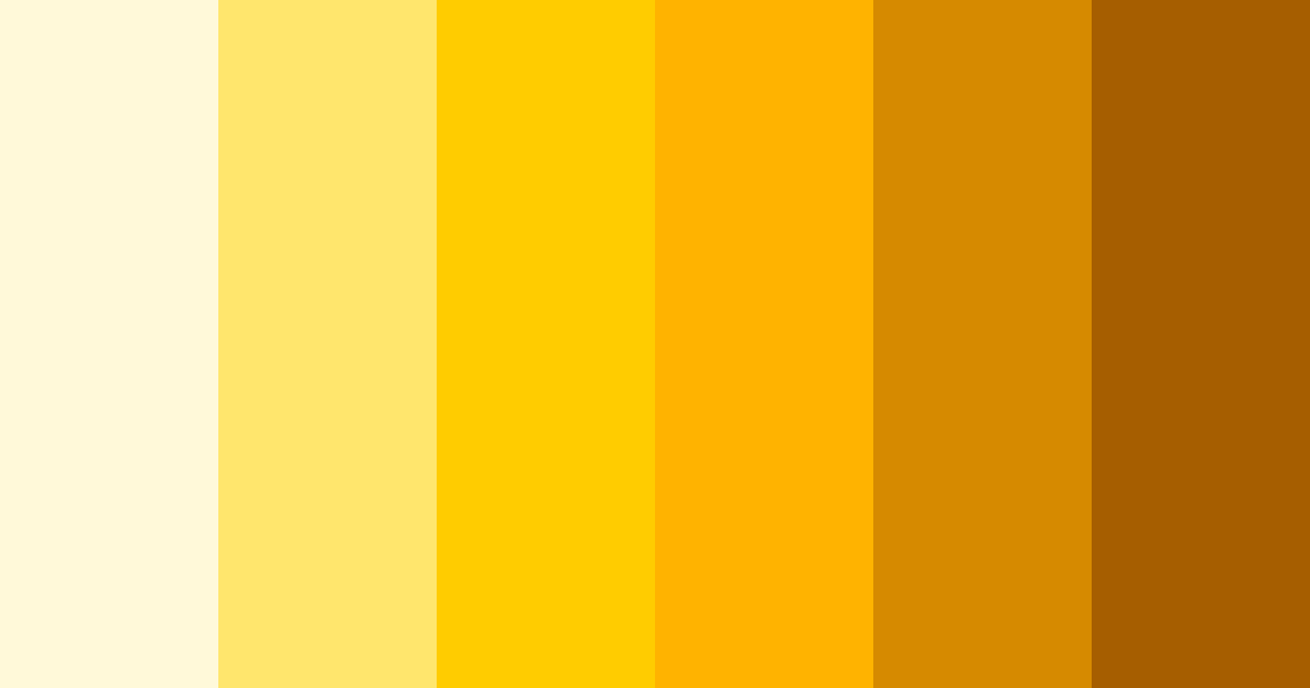 Download bright yellow color palette PNG image (landscape)