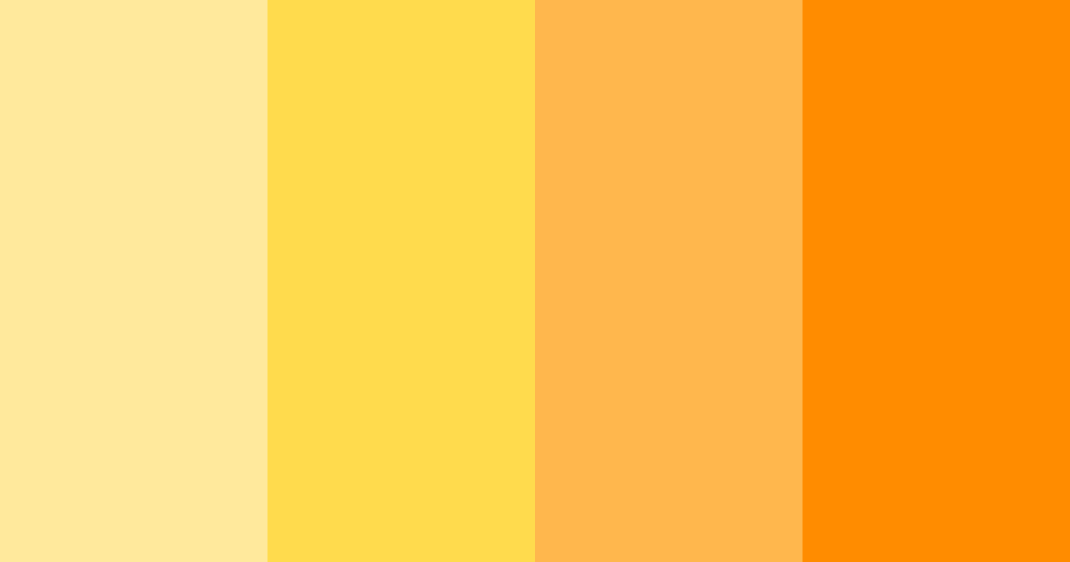 Download sunny citrus serenade color palette PNG image (landscape)