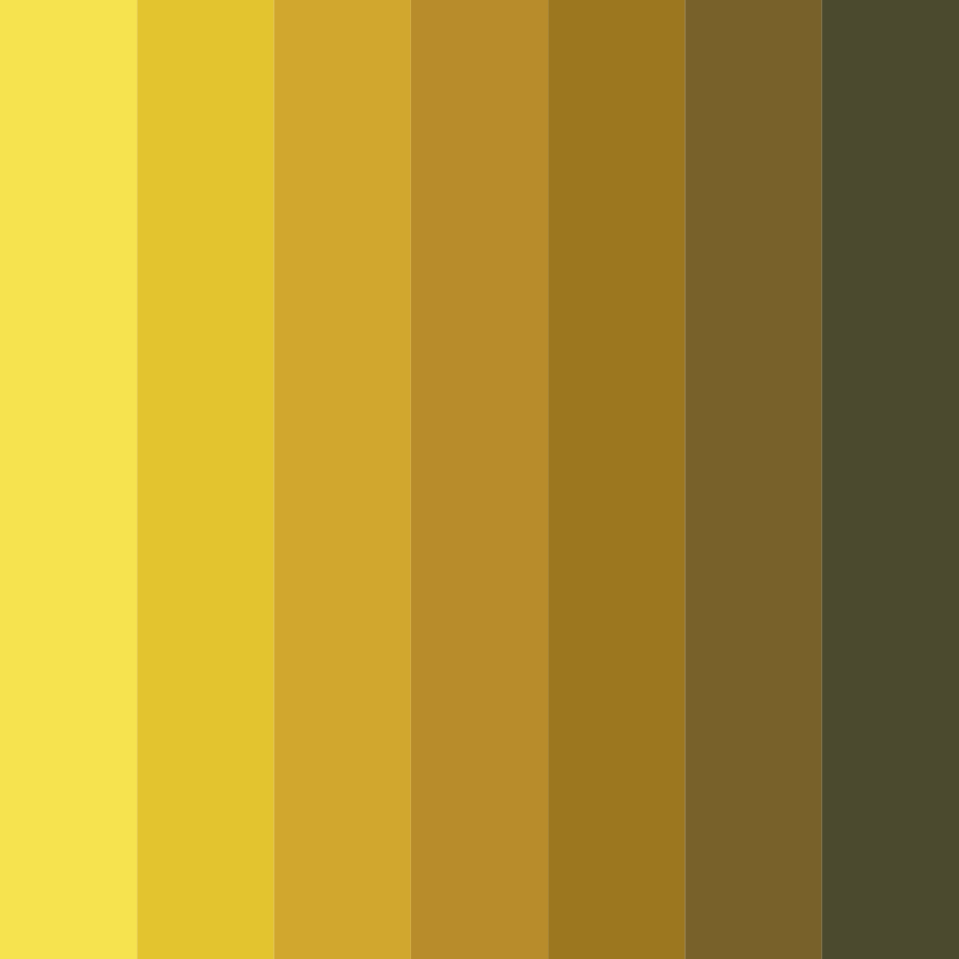 Download golden twilight color palette PNG image (square)