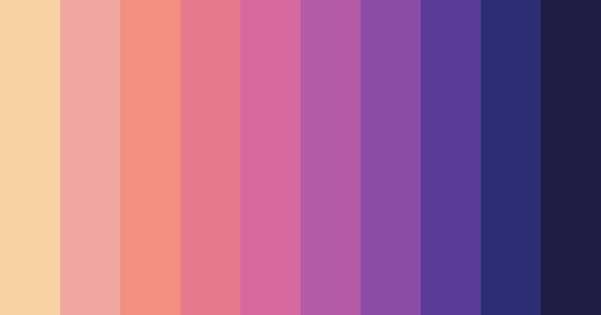 Download purple retro color palette PNG image (landscape)
