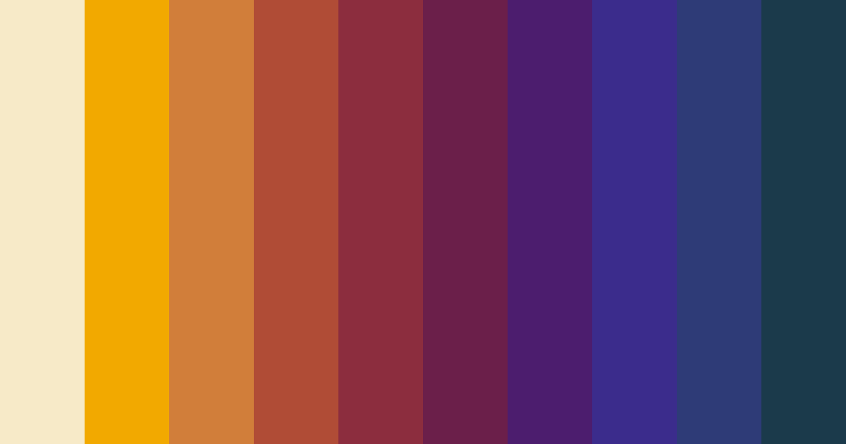 Download retro yellow color palette PNG image (landscape)