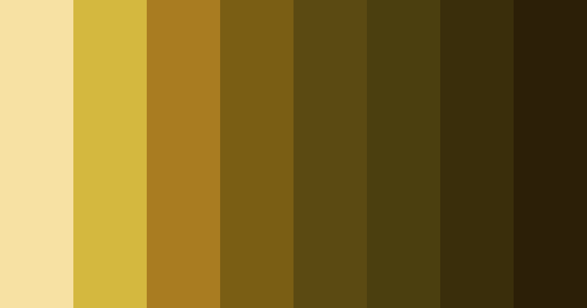 Download golden canopy color palette PNG image (landscape)