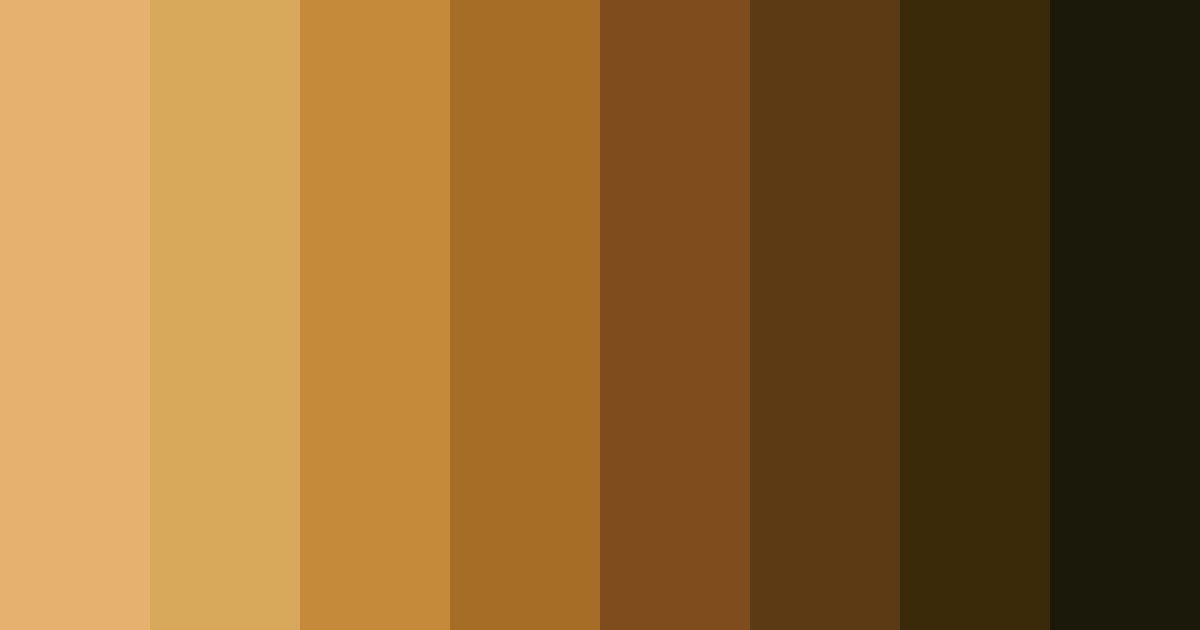 Download brown autumn color palette PNG image (landscape)