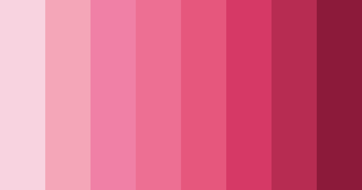 Download pink valentine color palette PNG image (landscape)