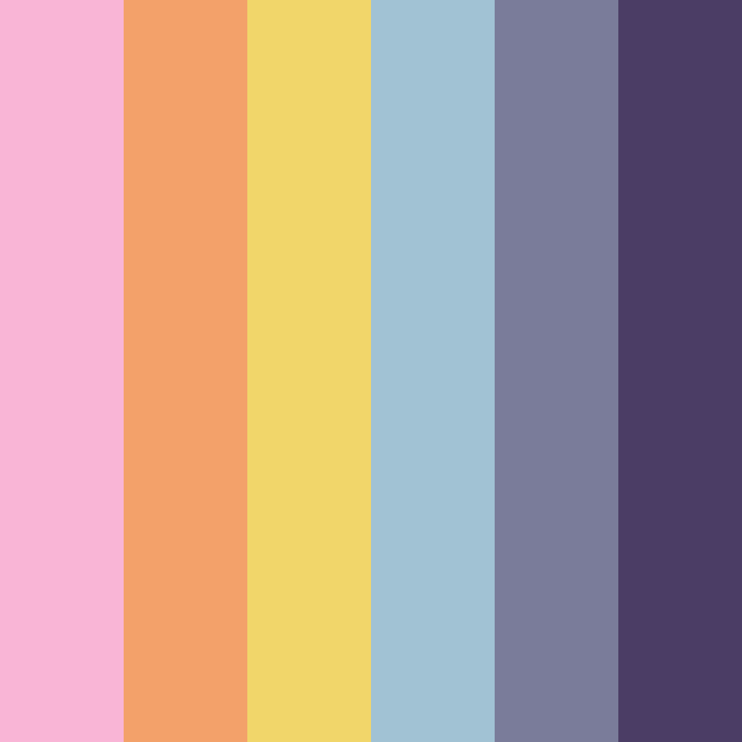 Download vintage vibes color palette PNG image (square)