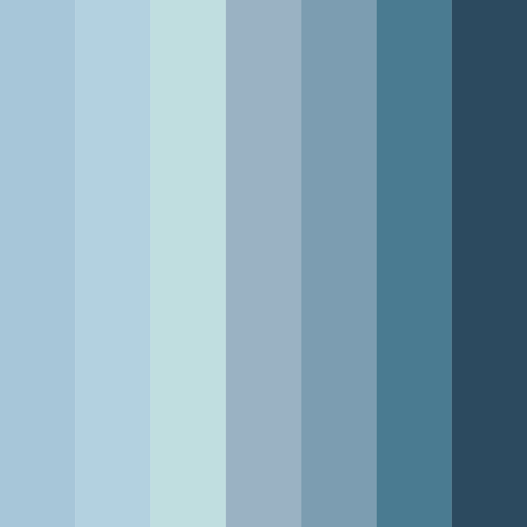 Download serene depths color palette PNG image (square)
