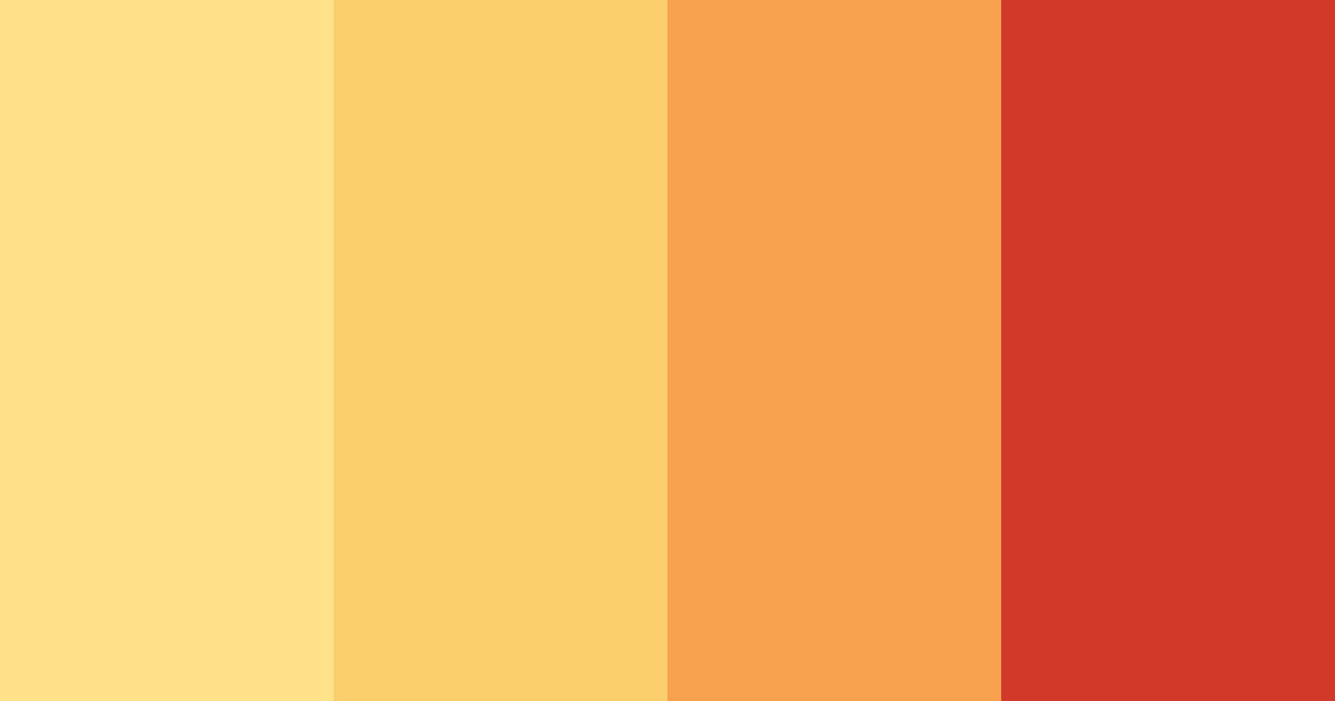 Download sunny emberburst color palette PNG image (landscape)
