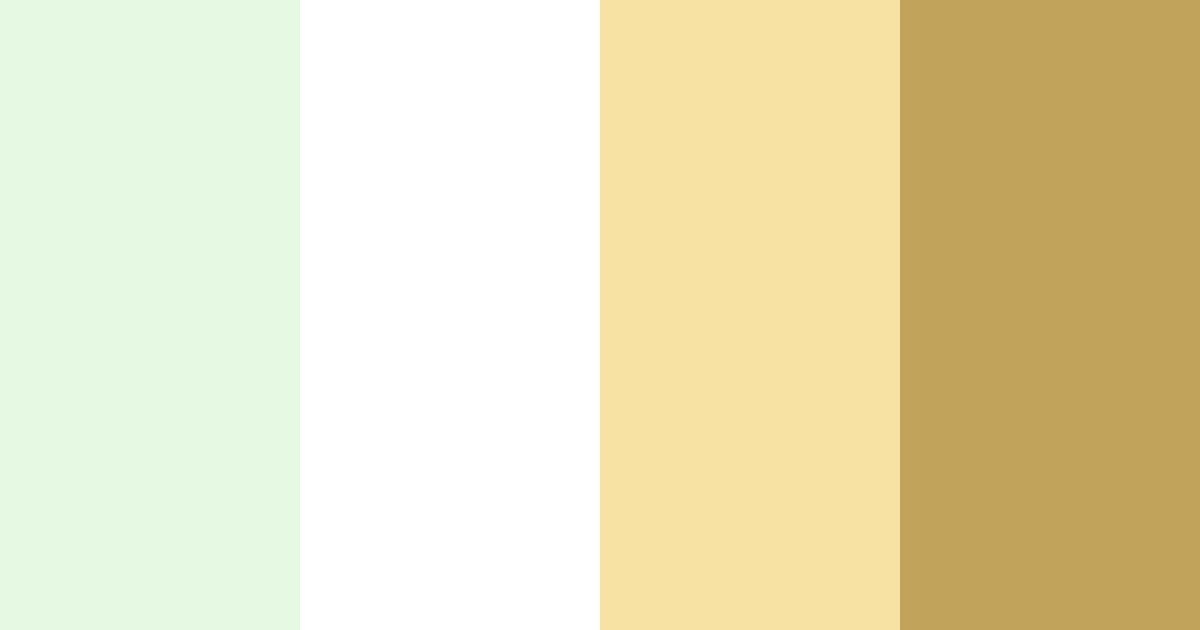 Download green and gold elegance color palette PNG image (landscape)