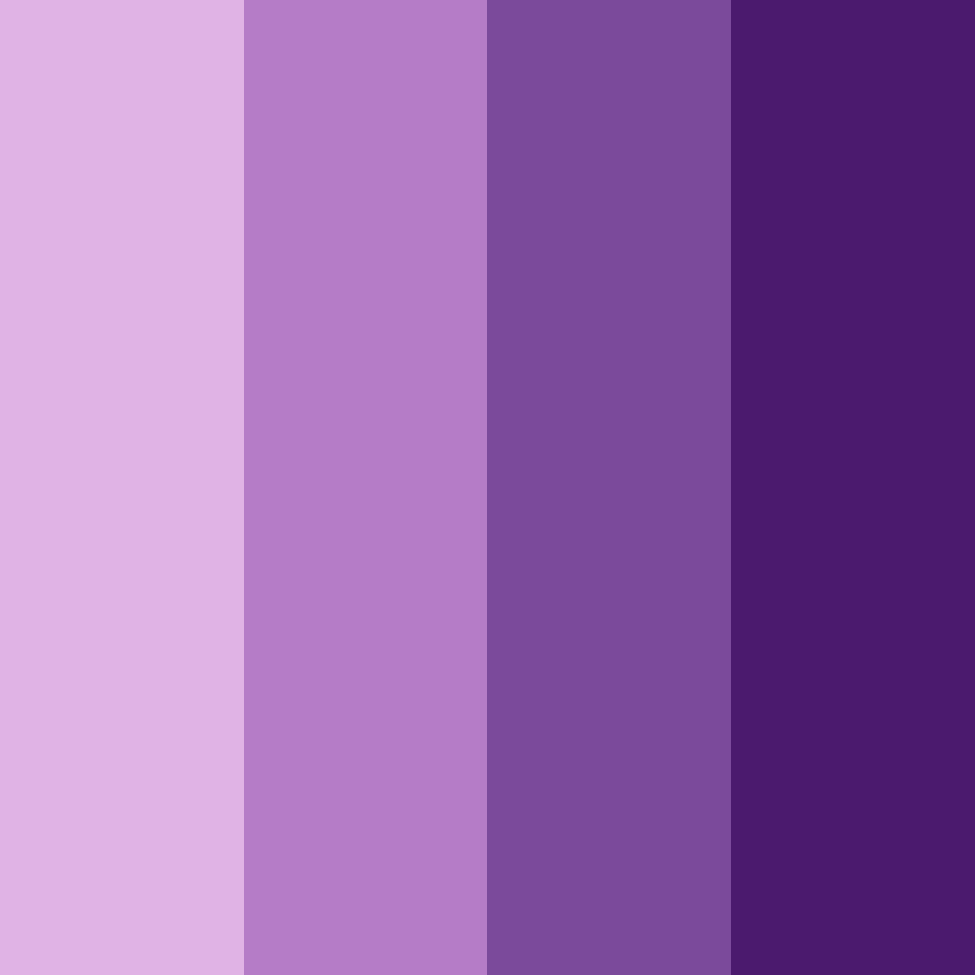 Download shades of purple color palette PNG image (square)