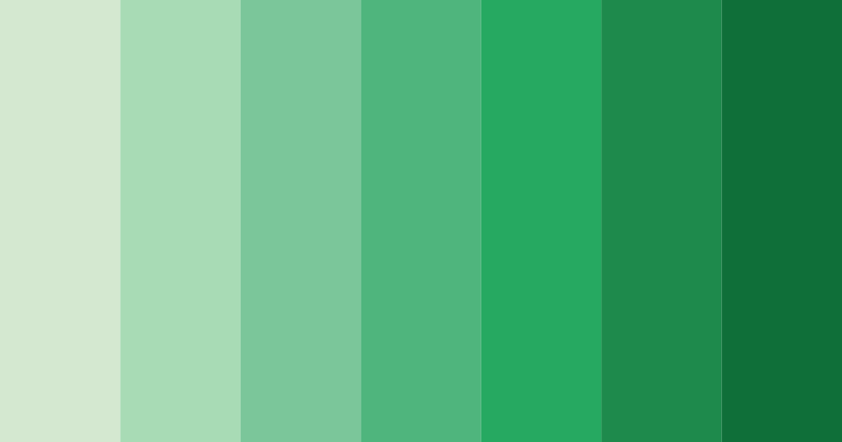 Download shades of verde color palette PNG image (landscape)