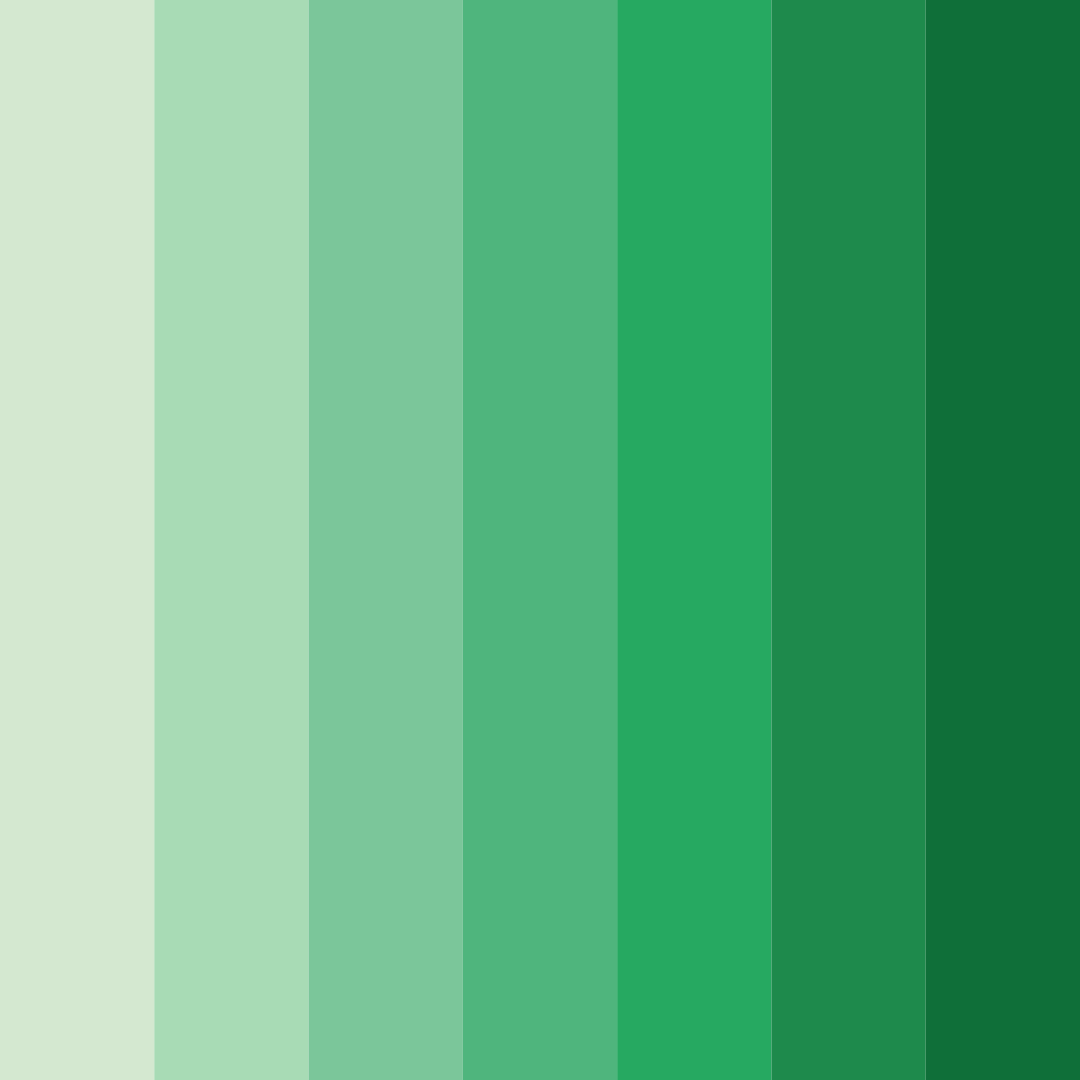 Download shades of verde color palette PNG image (square)