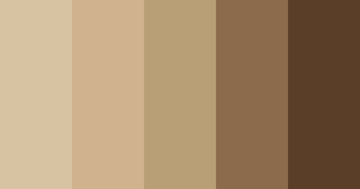 Download antique brown shades color palette PNG image (landscape)