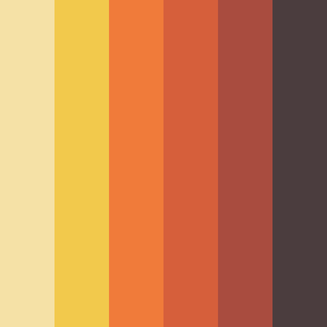 Download autumn harvest color palette PNG image (square)