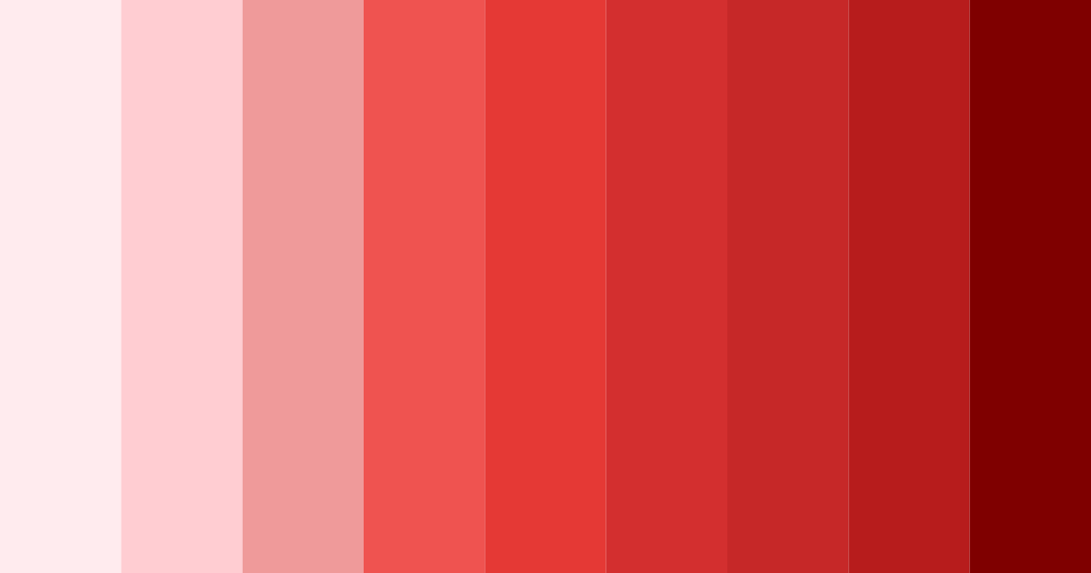 Download china red shades color palette PNG image (landscape)