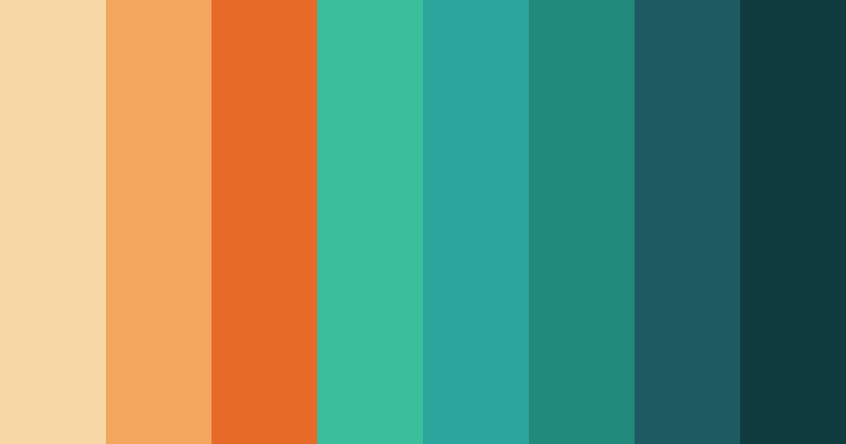 Download sunset serenity color palette PNG image (landscape)