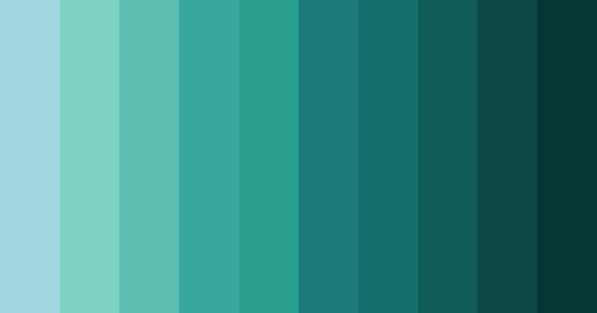 Download blue green oasis color palette PNG image (landscape)