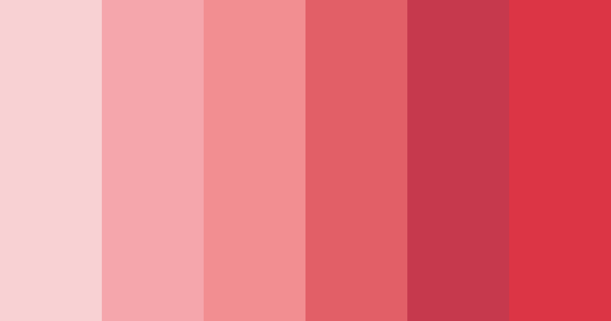 Download shades of red color palette PNG image (landscape)