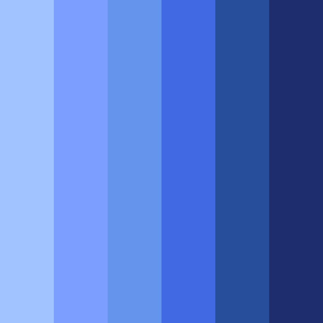 Download celestial blues color palette PNG image (square)