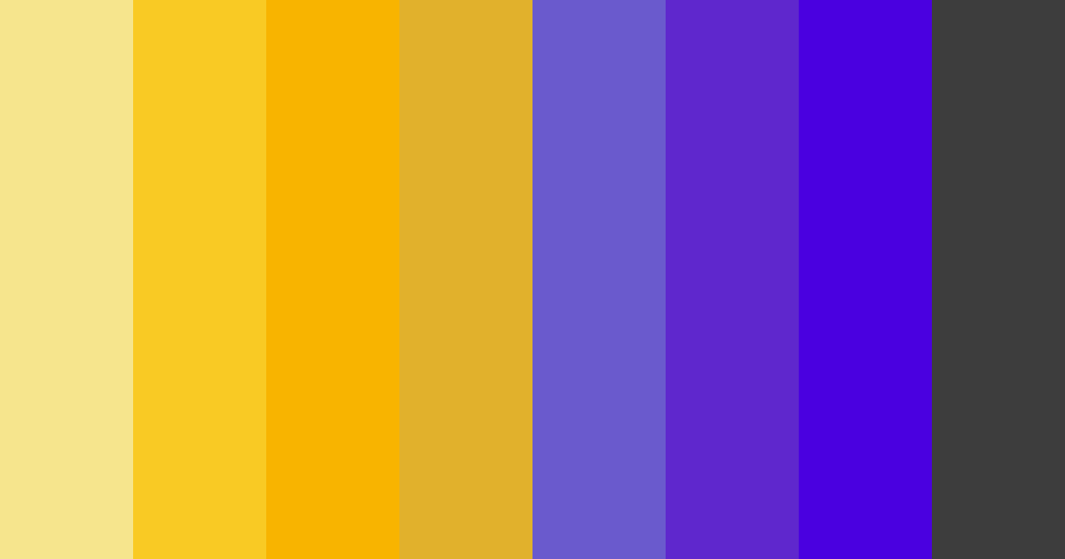 Download yellow purple harmony color palette PNG image (landscape)