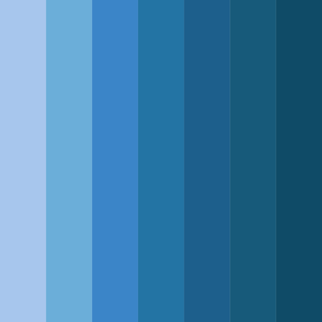 Download bright blue color palette PNG image (square)