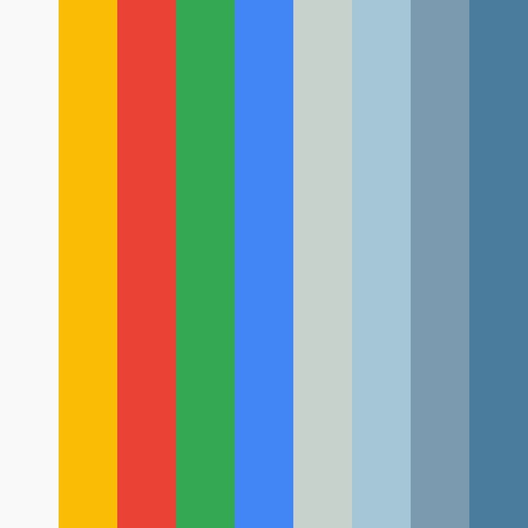 Download colorful google color palette PNG image (square)