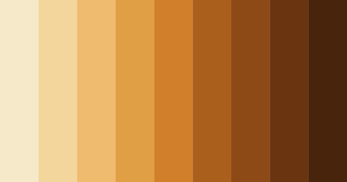Download earthy brown color palette PNG image (landscape)