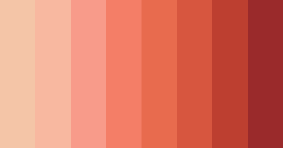 Download coral sunset color palette PNG image (landscape)