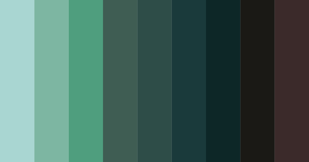 Download emerald depths color palette PNG image (landscape)