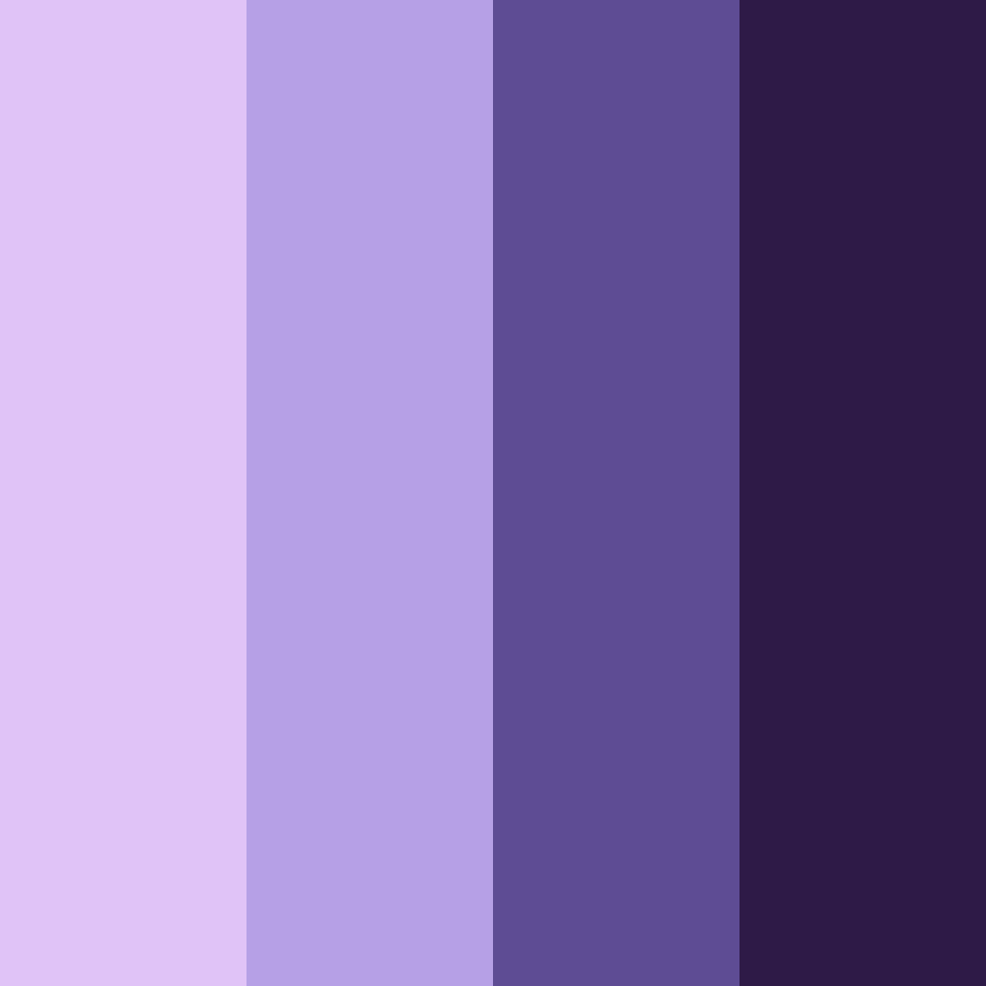 Download purple starry night color palette PNG image (square)