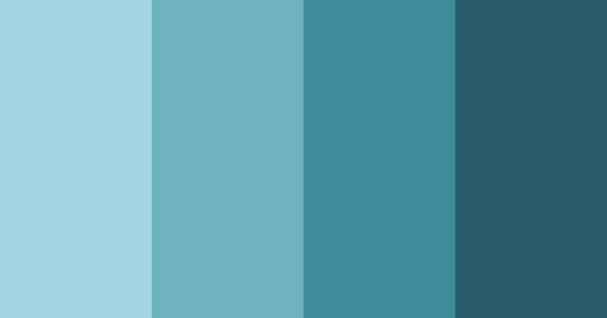 Download teal gene color palette PNG image (landscape)