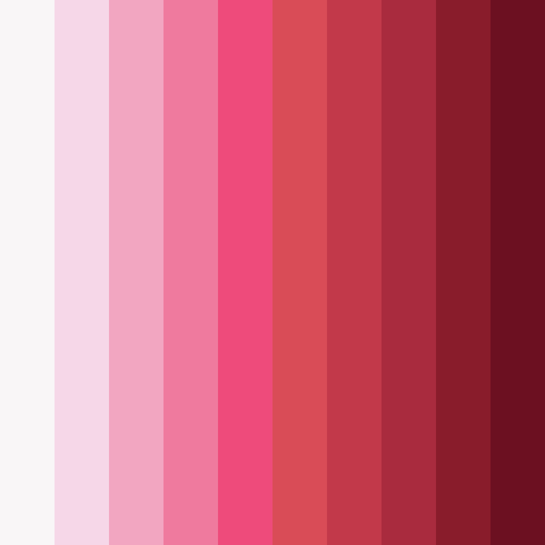 Download shades of pink color palette PNG image (square)