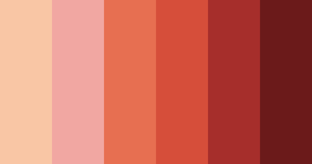 Download red sunset color palette PNG image (landscape)