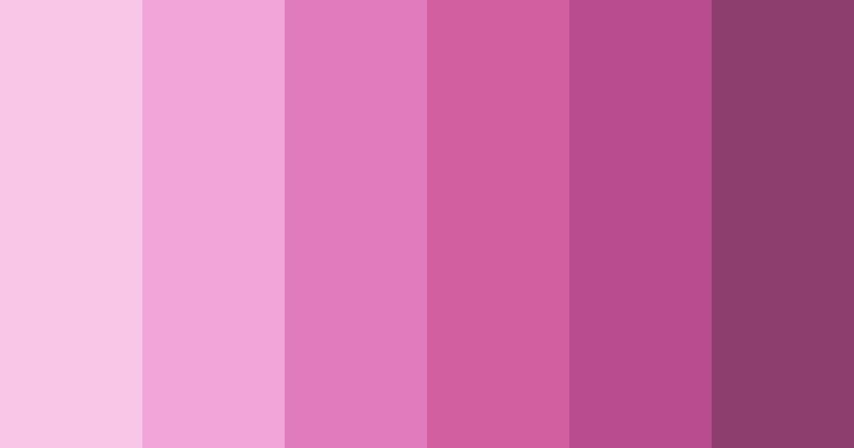 Download pink unicorn color palette PNG image (landscape)
