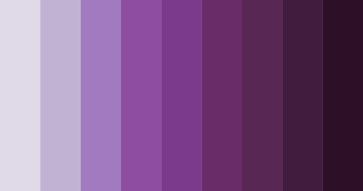 Download purple elegance color palette PNG image (landscape)